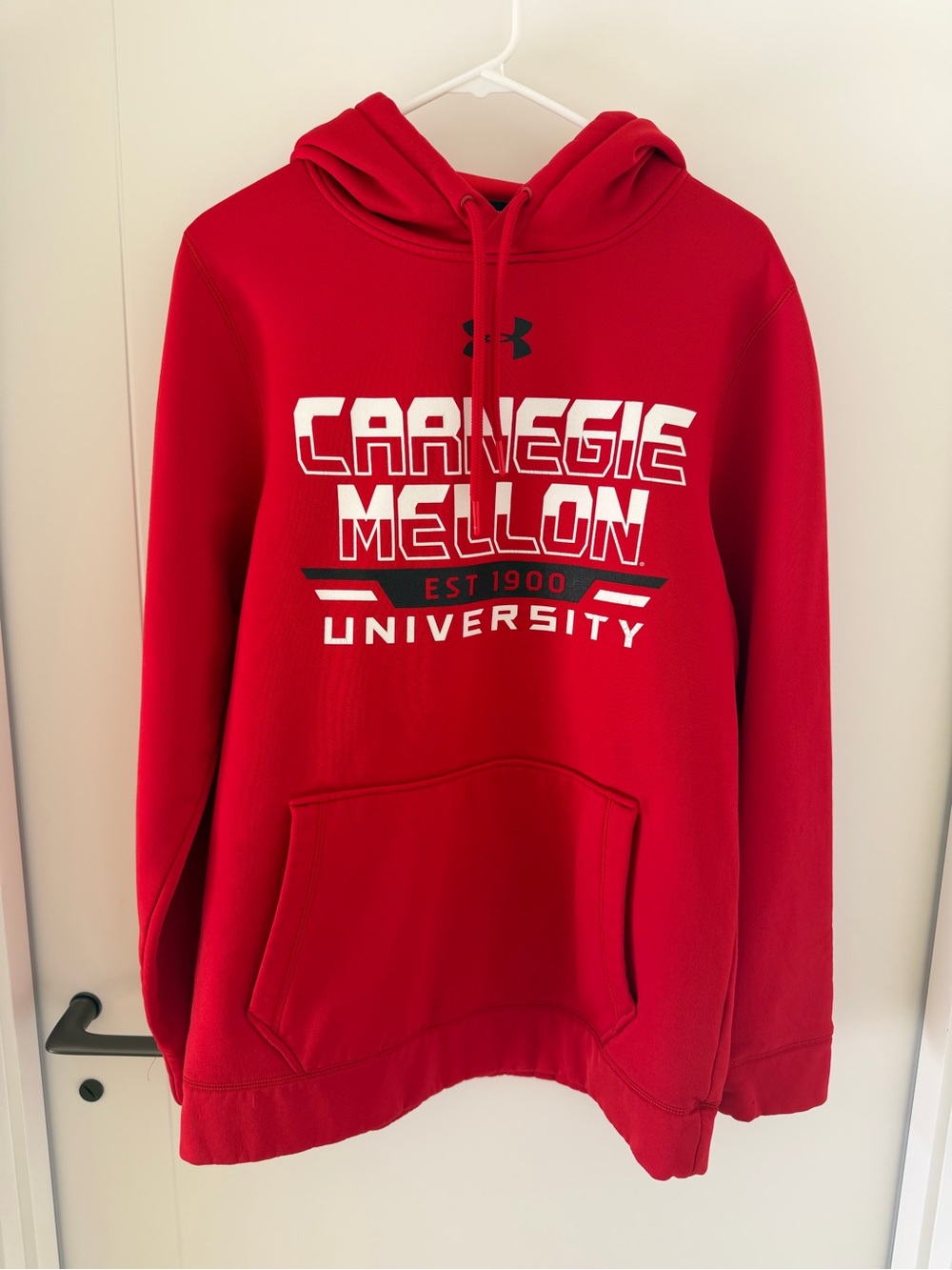Under Armour Carnegie Mellon Hoodie - Red, Size S